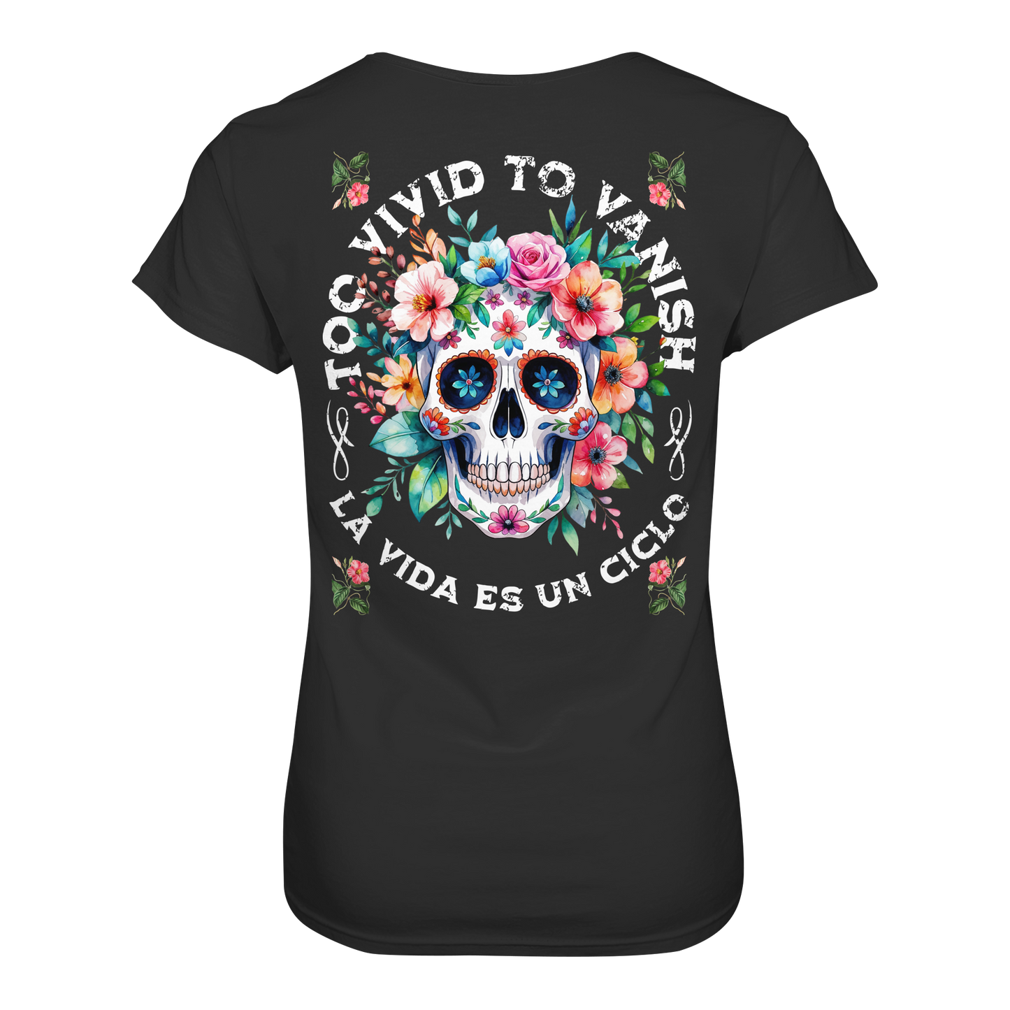 Floral Skull I Ladies Organic Shirt