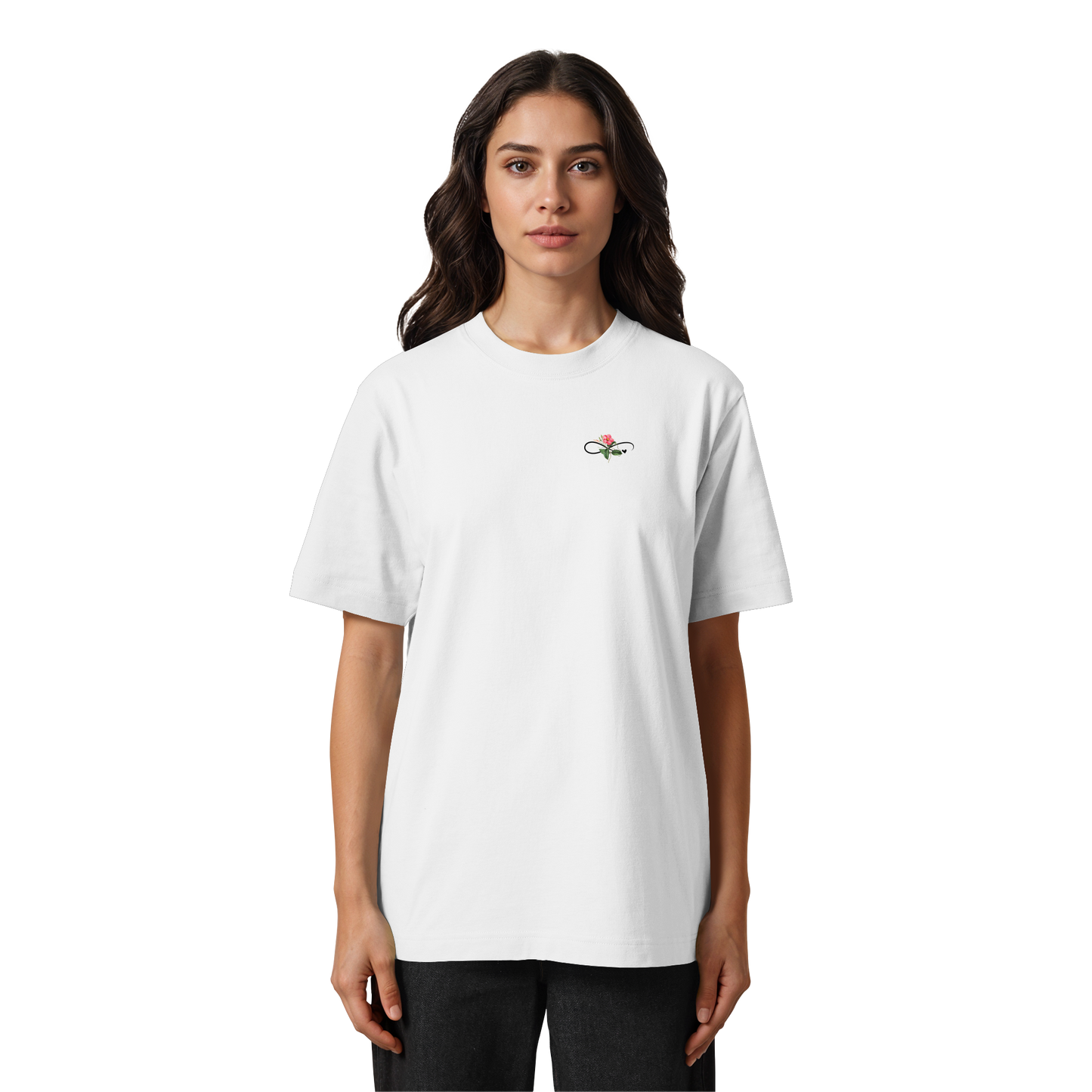 Floral Skull | Oversized Organic Shirt