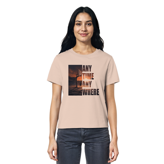 ANYTIME ANYWHERE | Ladies Organic Shirt