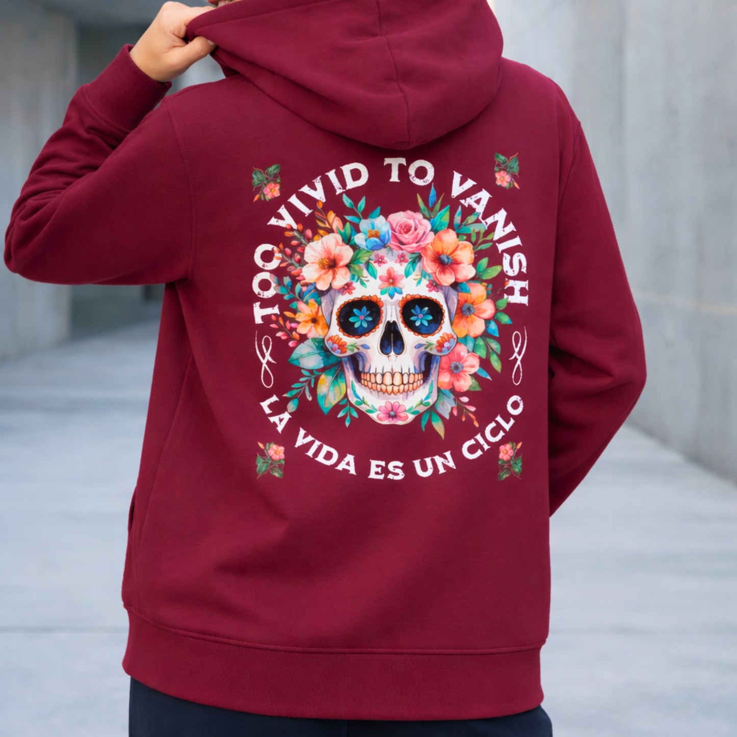 Floral Skull | Organic Hoodie