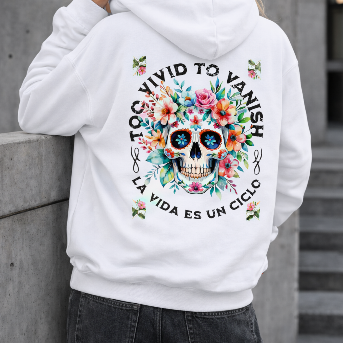 Floral Skull | Organic Hoodie