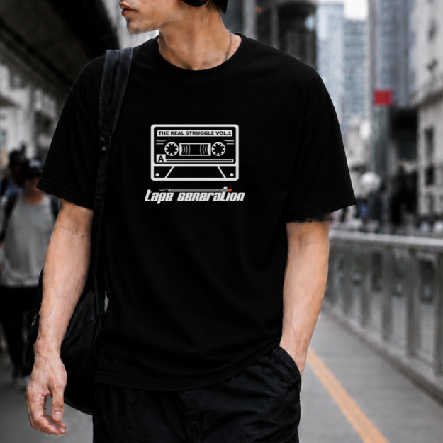 Tape Generation I Oversized Organic Shirt