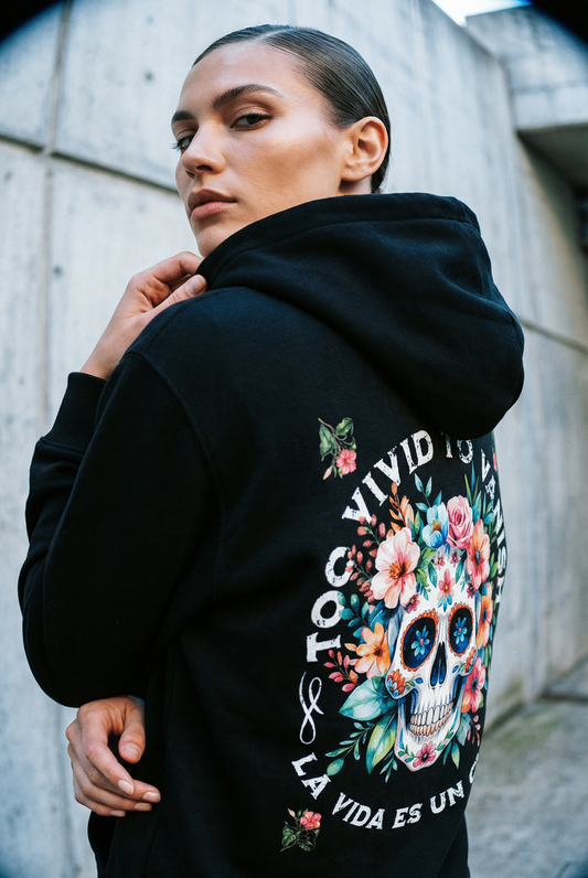 Floral Skull | Organic Hoodie
