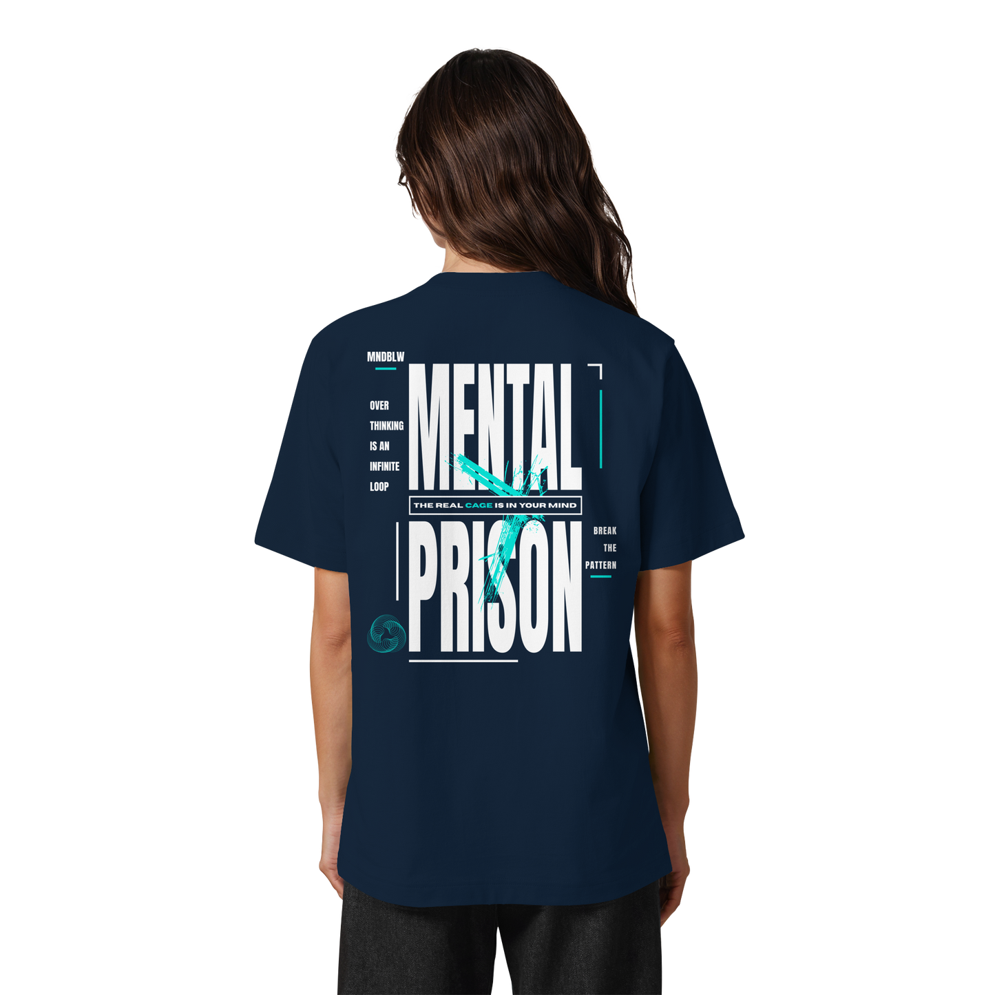 MENTAL PRISON I Oversized Organic Shirt