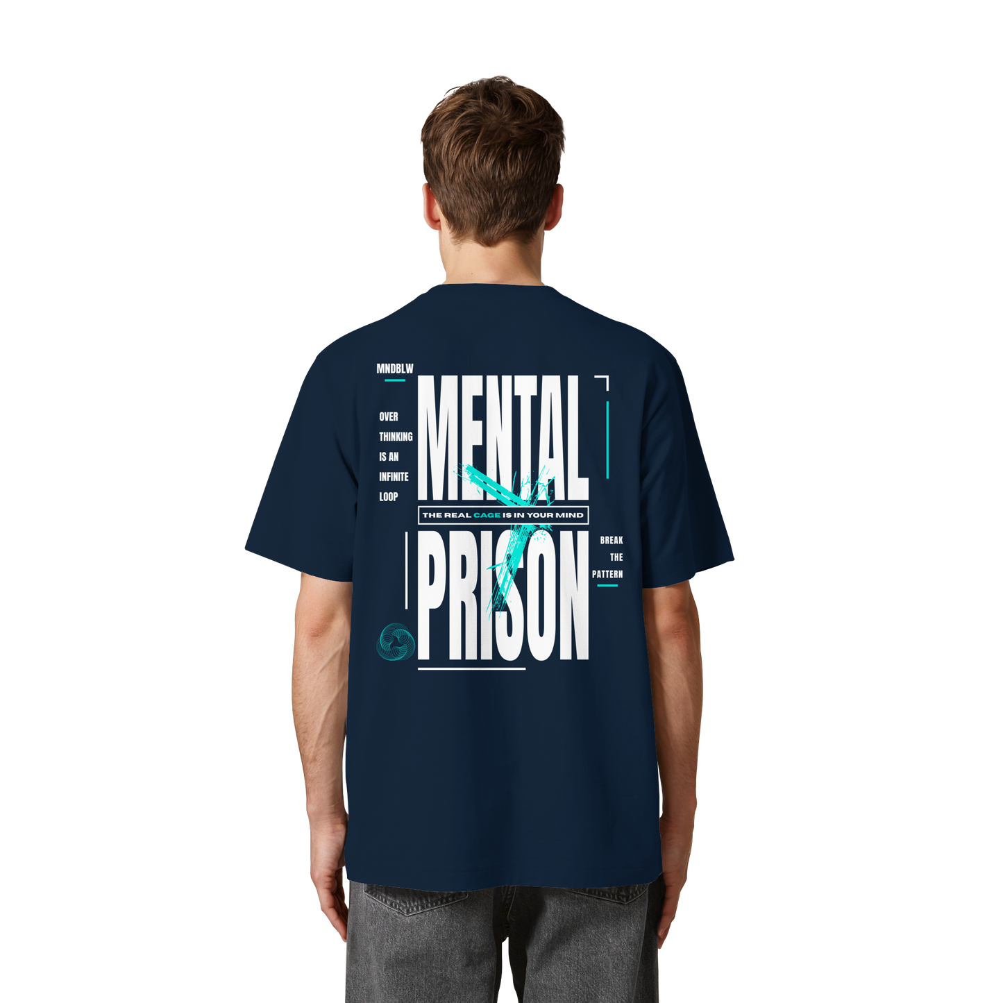 MENTAL PRISON I Oversized Organic Shirt