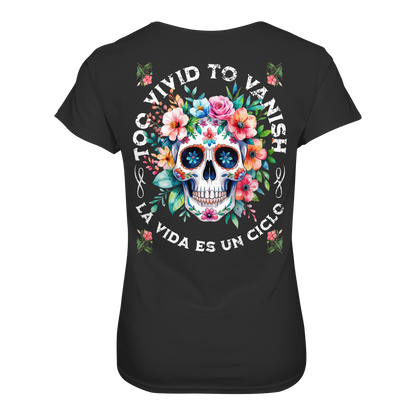 Floral Skull I Ladies Organic Shirt