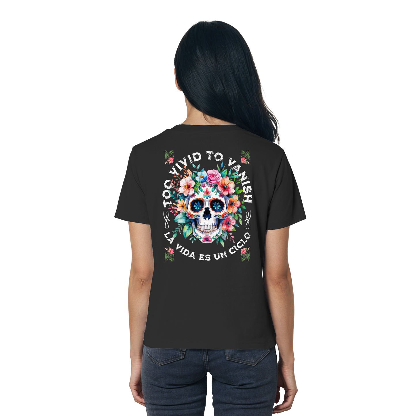 Floral Skull I Ladies Organic Shirt