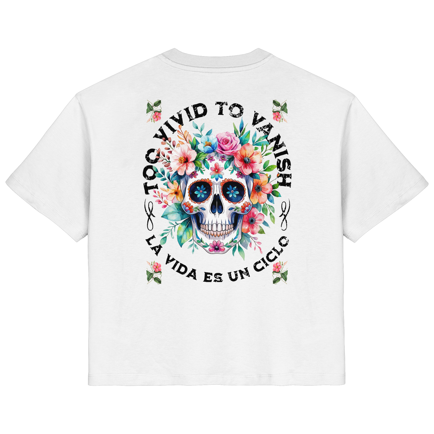 Floral Skull I Ladies Organic Shirt