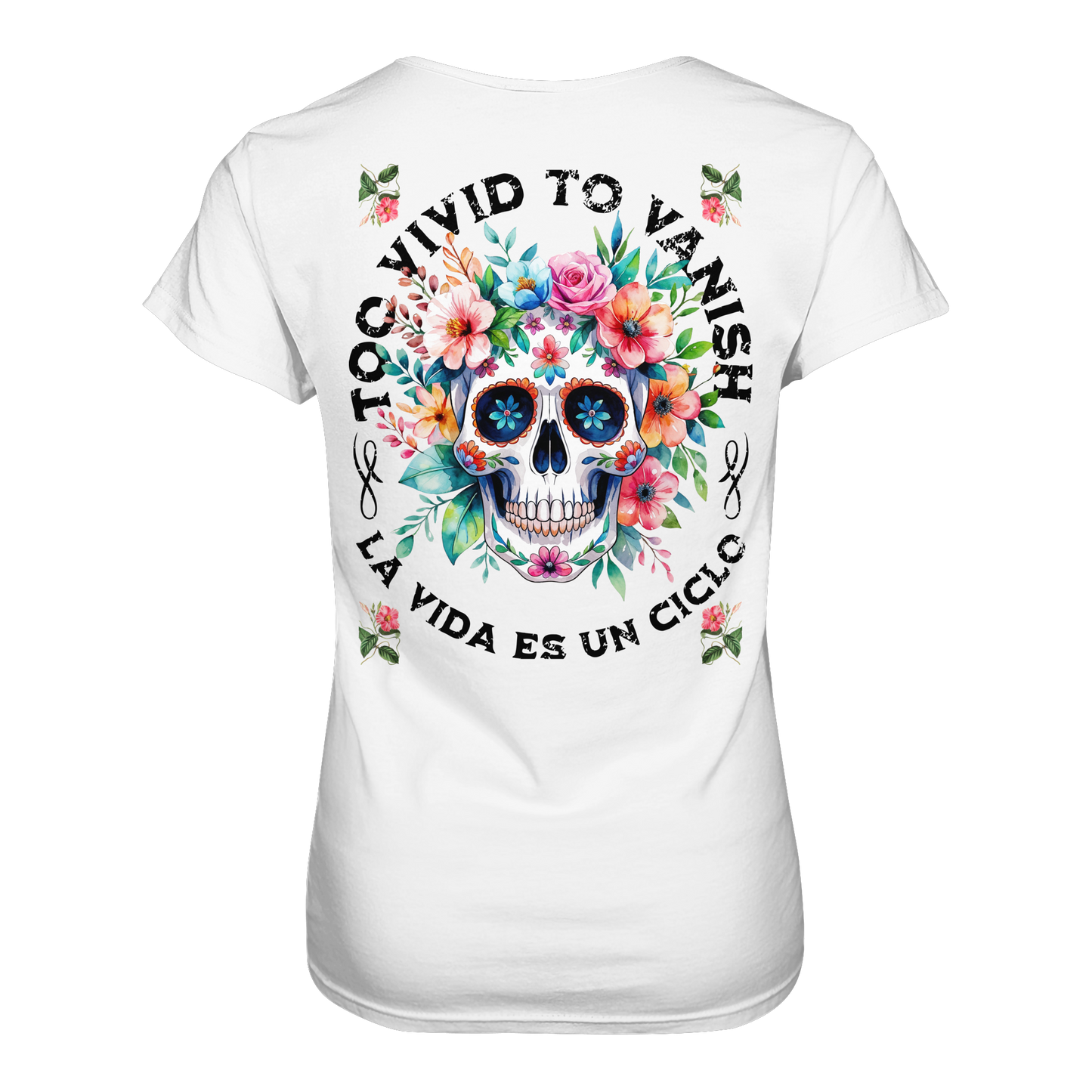 Floral Skull I Ladies Organic Shirt