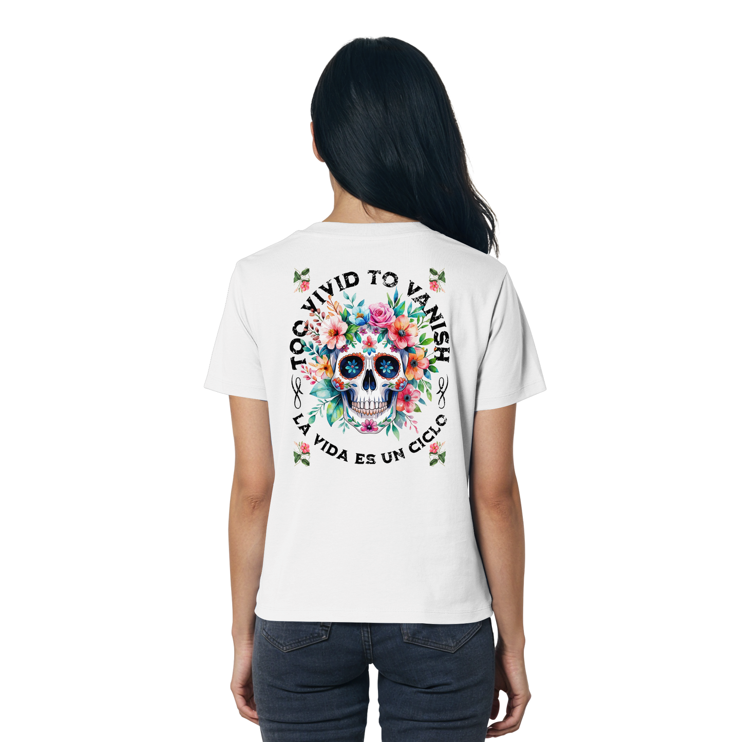 Floral Skull I Ladies Organic Shirt