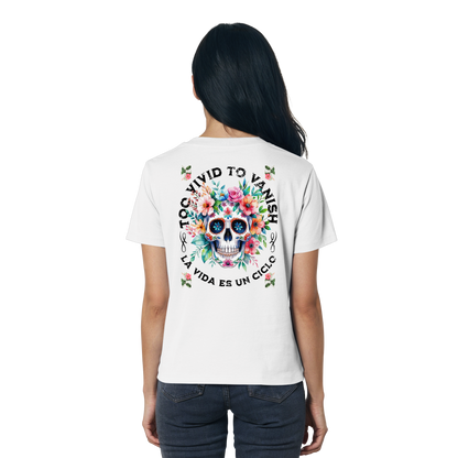 Floral Skull I Ladies Organic Shirt