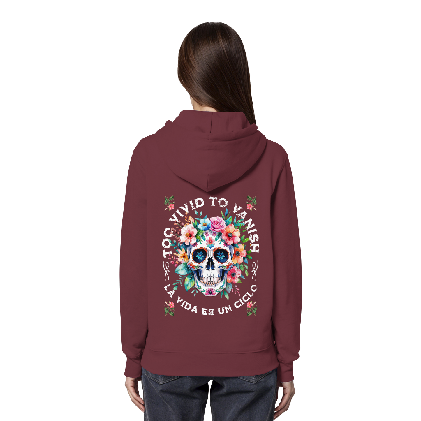 Floral Skull | Organic Hoodie