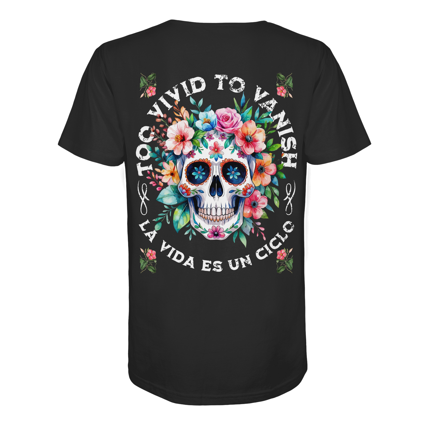 Floral Skull I Organic Shirt