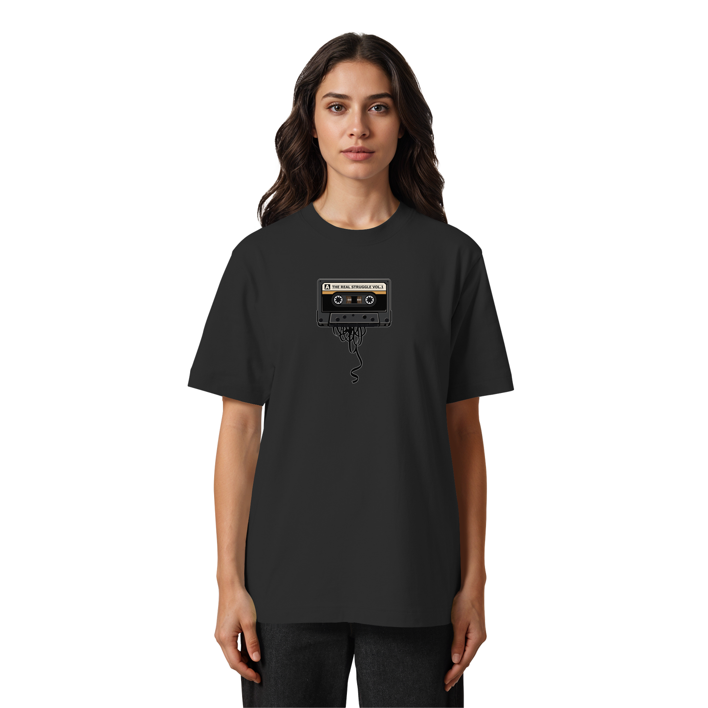 The Real Struggle I Oversized Organic Shirt