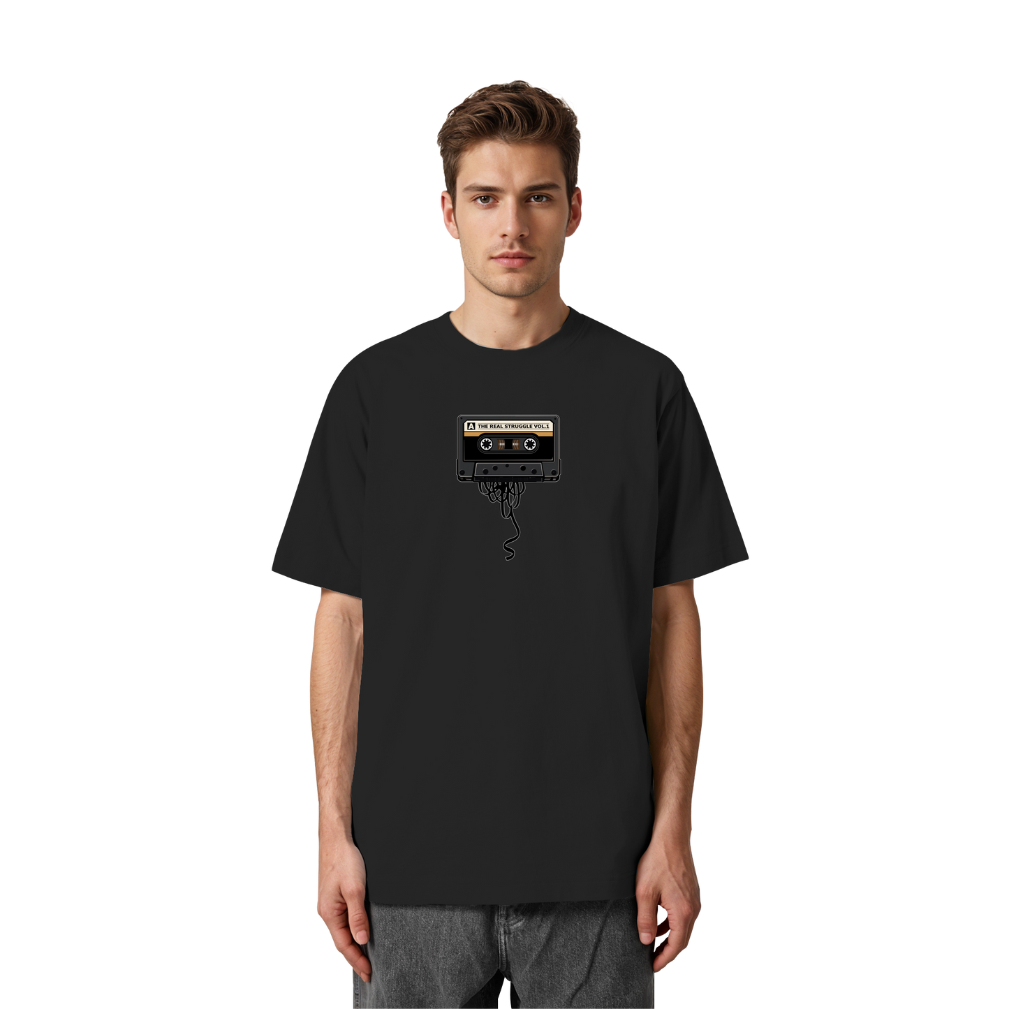 The Real Struggle I Oversized Organic Shirt