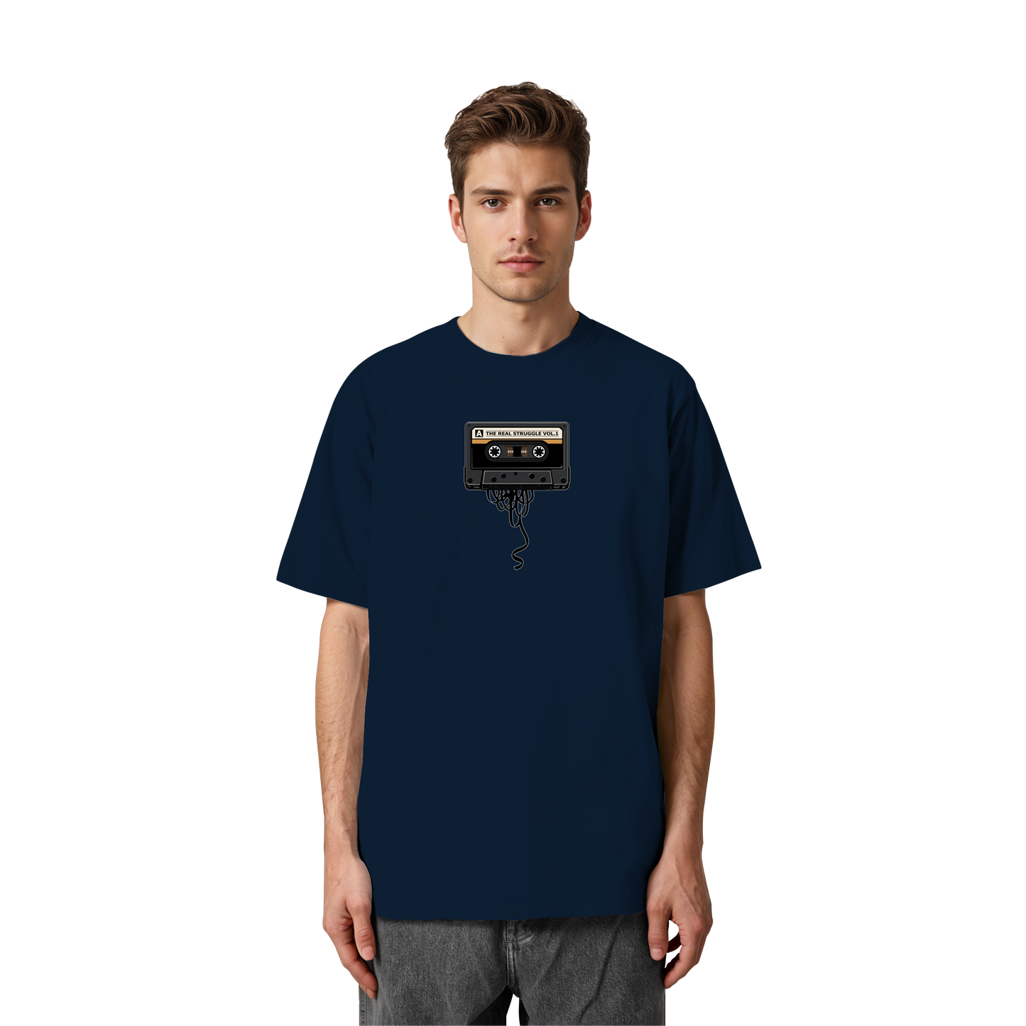 The Real Struggle I Oversized Organic Shirt