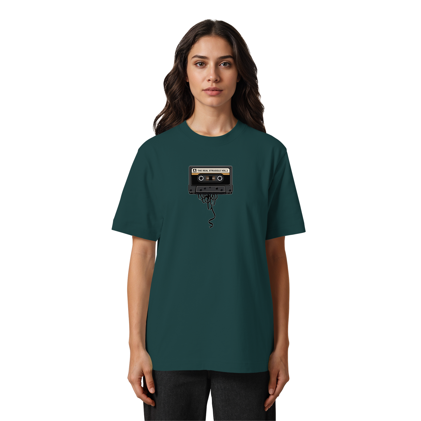The Real Struggle I Oversized Organic Shirt