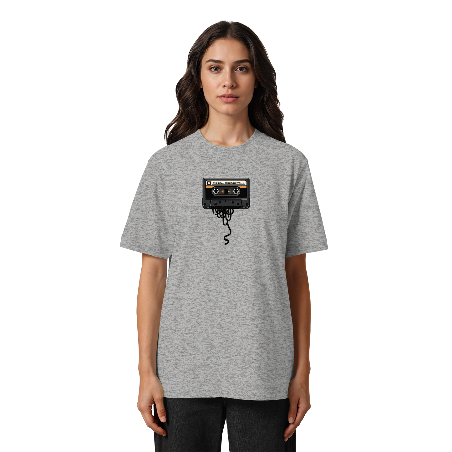 The Real Struggle I Oversized Organic Shirt