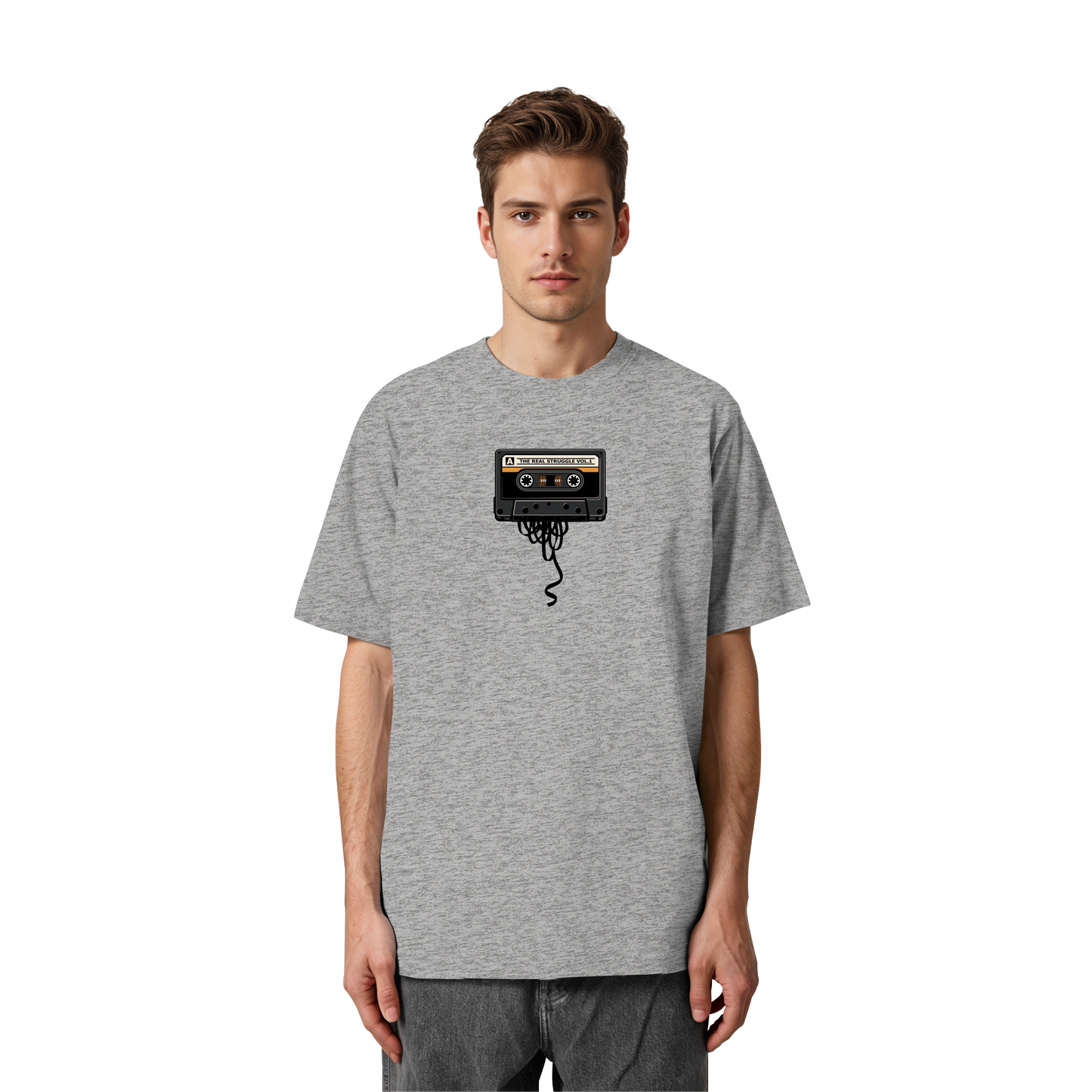 The Real Struggle I Oversized Organic Shirt