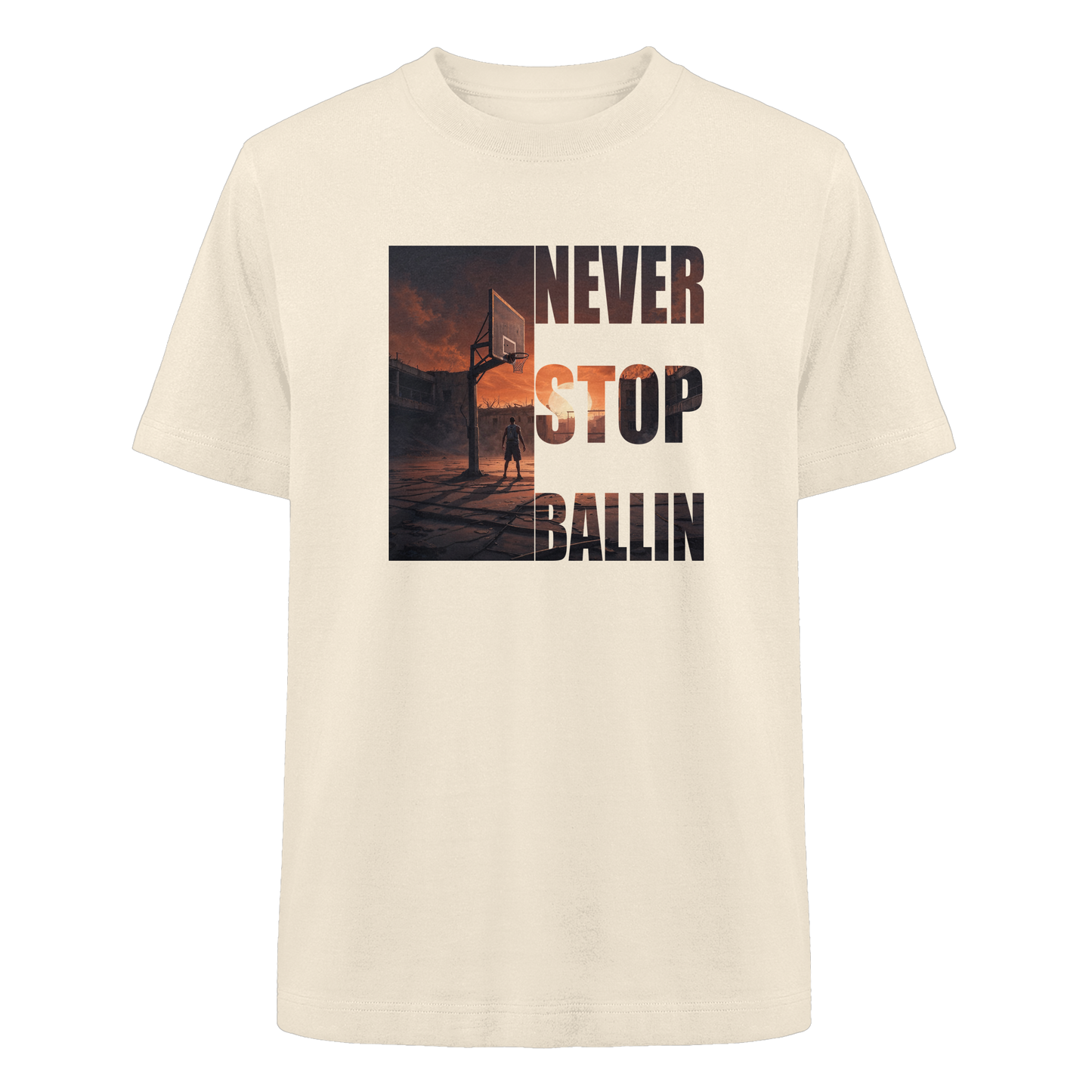 NEVER STOP BALLIN | Heavy Organic Shirt