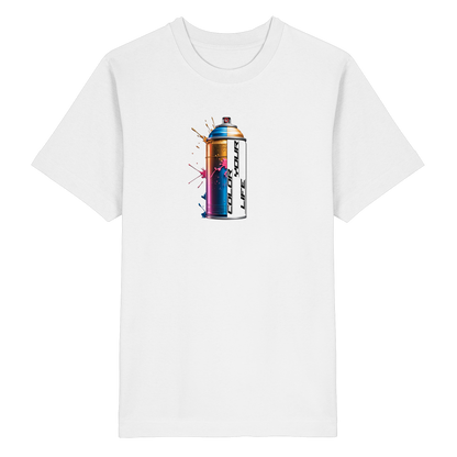 „Color Your Life“ Graffiti Spraydose Streetwear Shirt