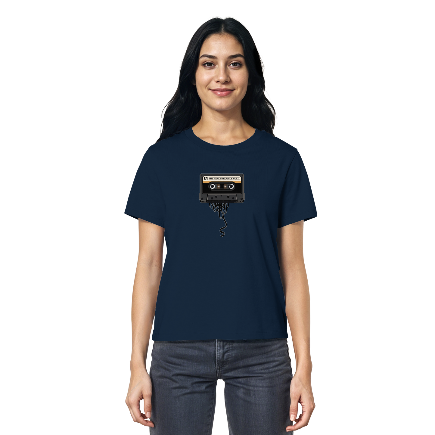 The Real Struggle I Ladies Organic Shirt