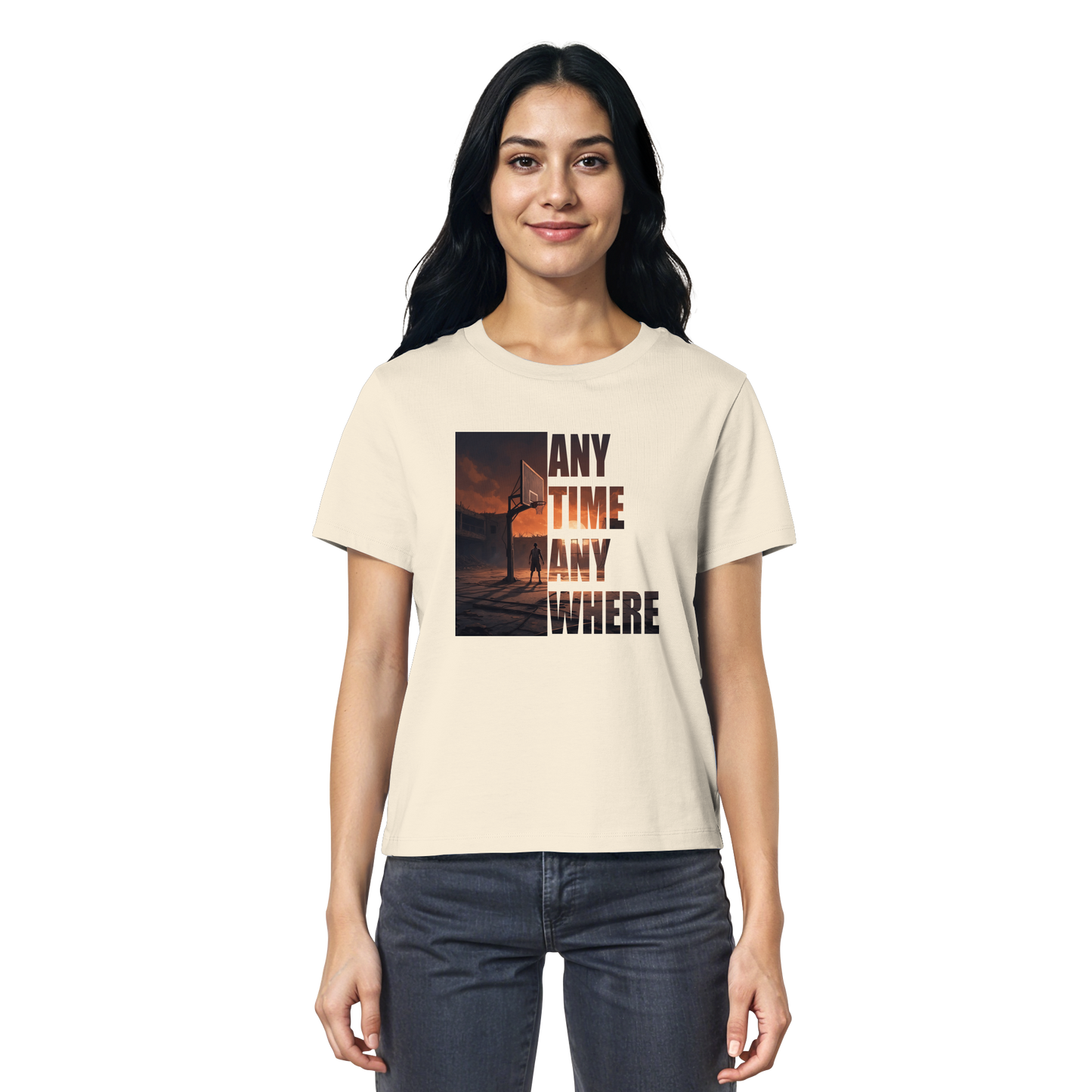 never not ballin shirts - Ladies Organic Shirt