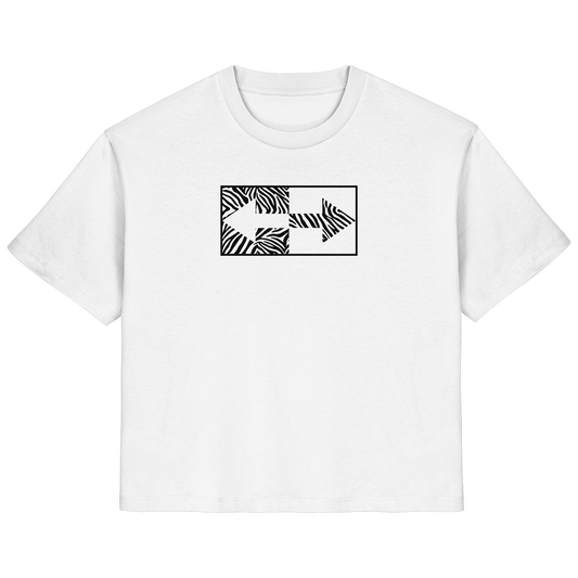 Abstrakter Streifenprint I Ladies Organic Shirt