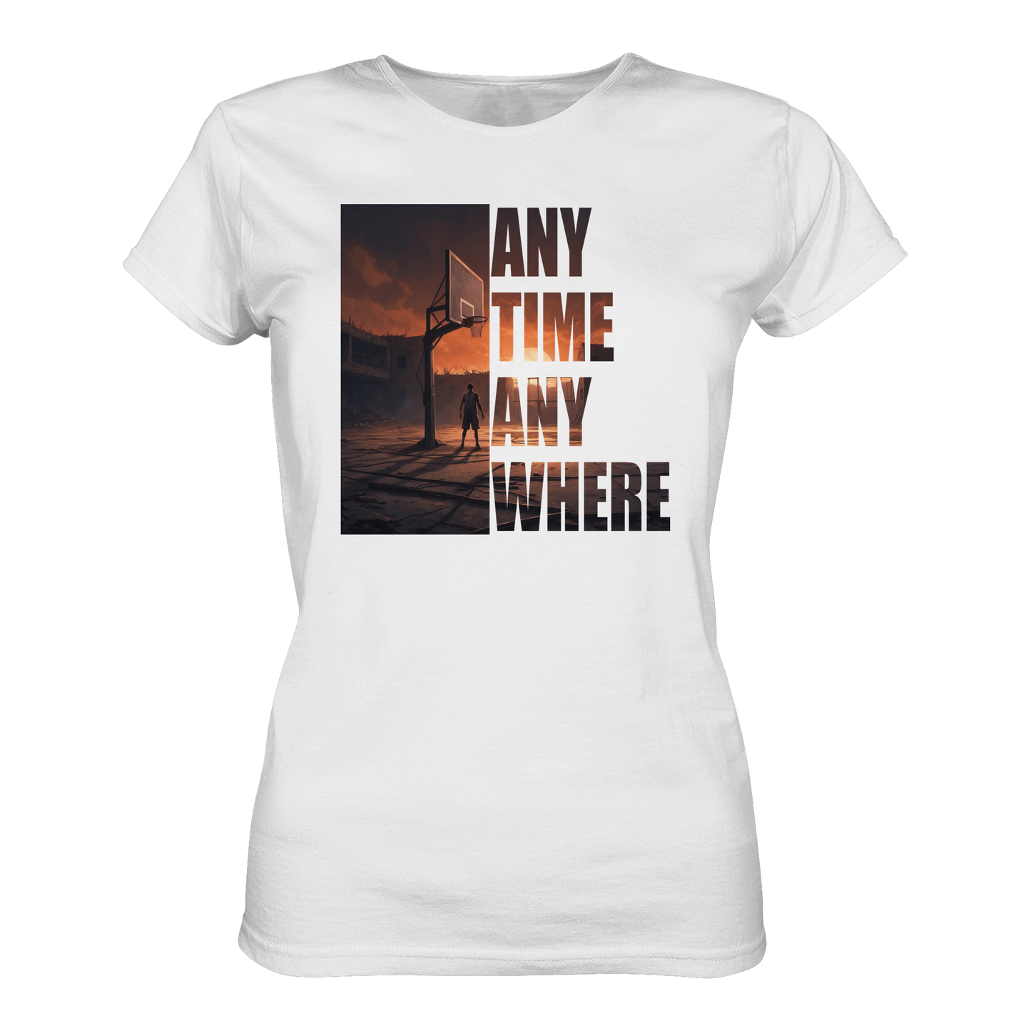 never not ballin shirts - Ladies Organic Shirt