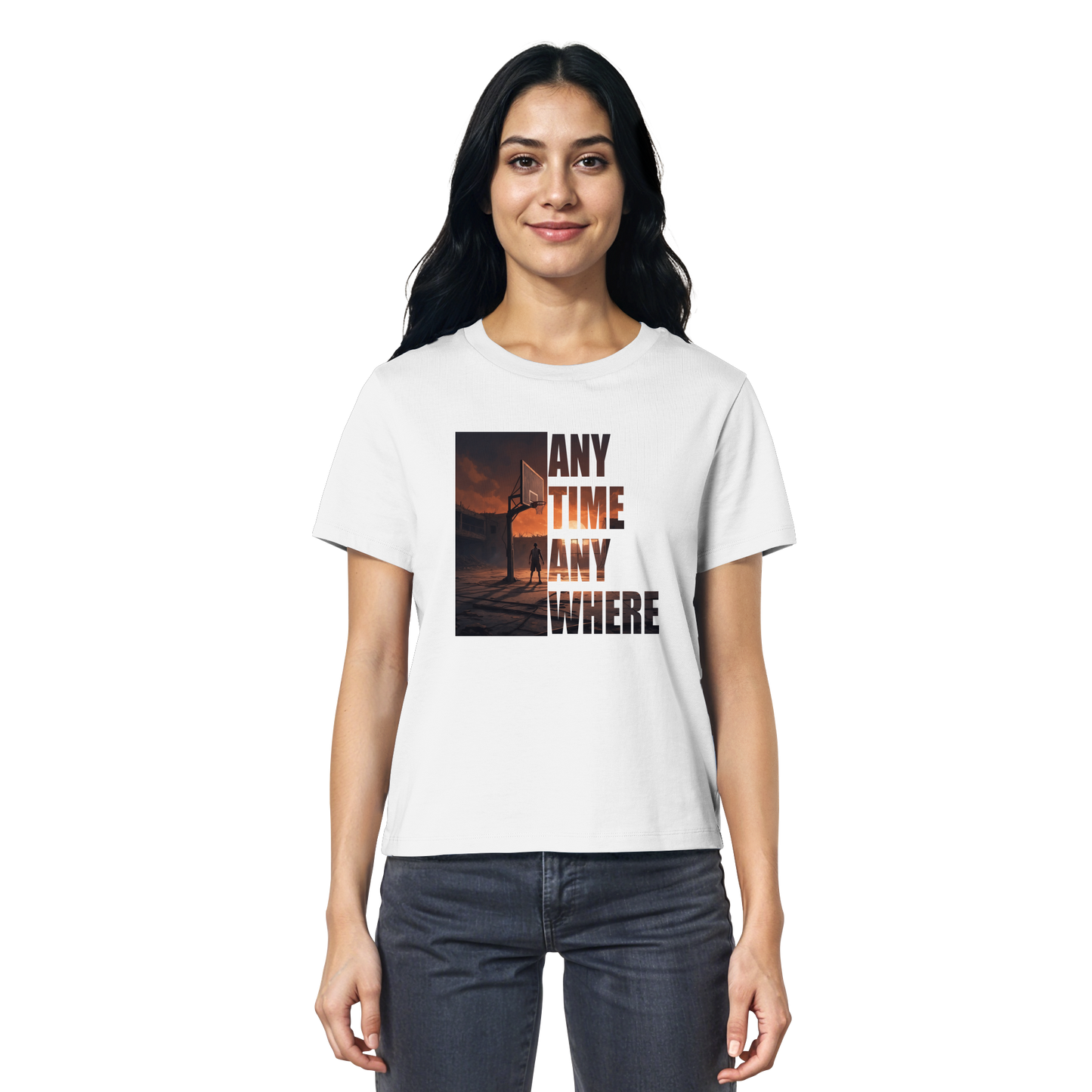 never not ballin shirts - Ladies Organic Shirt