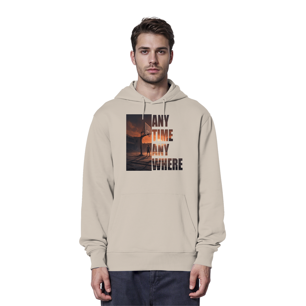 ANYTIME ANYWHERE | Organic Hoodie