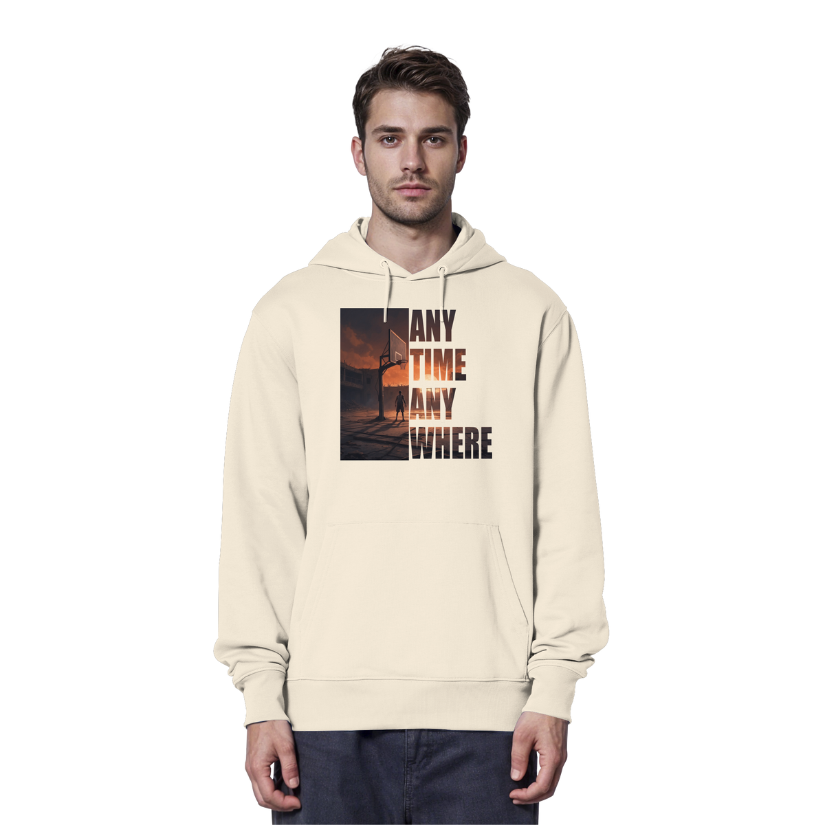 ANYTIME ANYWHERE | Organic Hoodie
