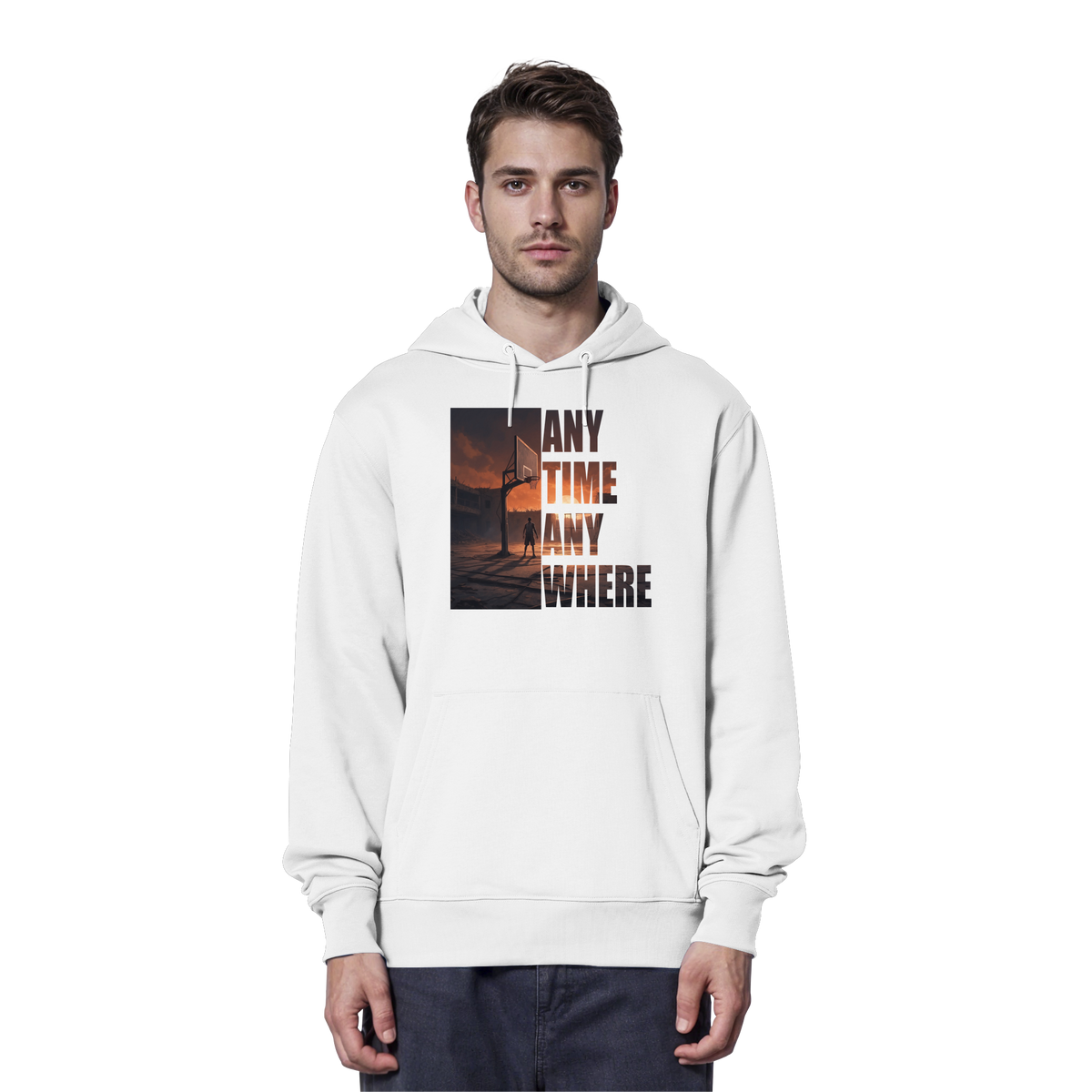 ANYTIME ANYWHERE | Organic Hoodie