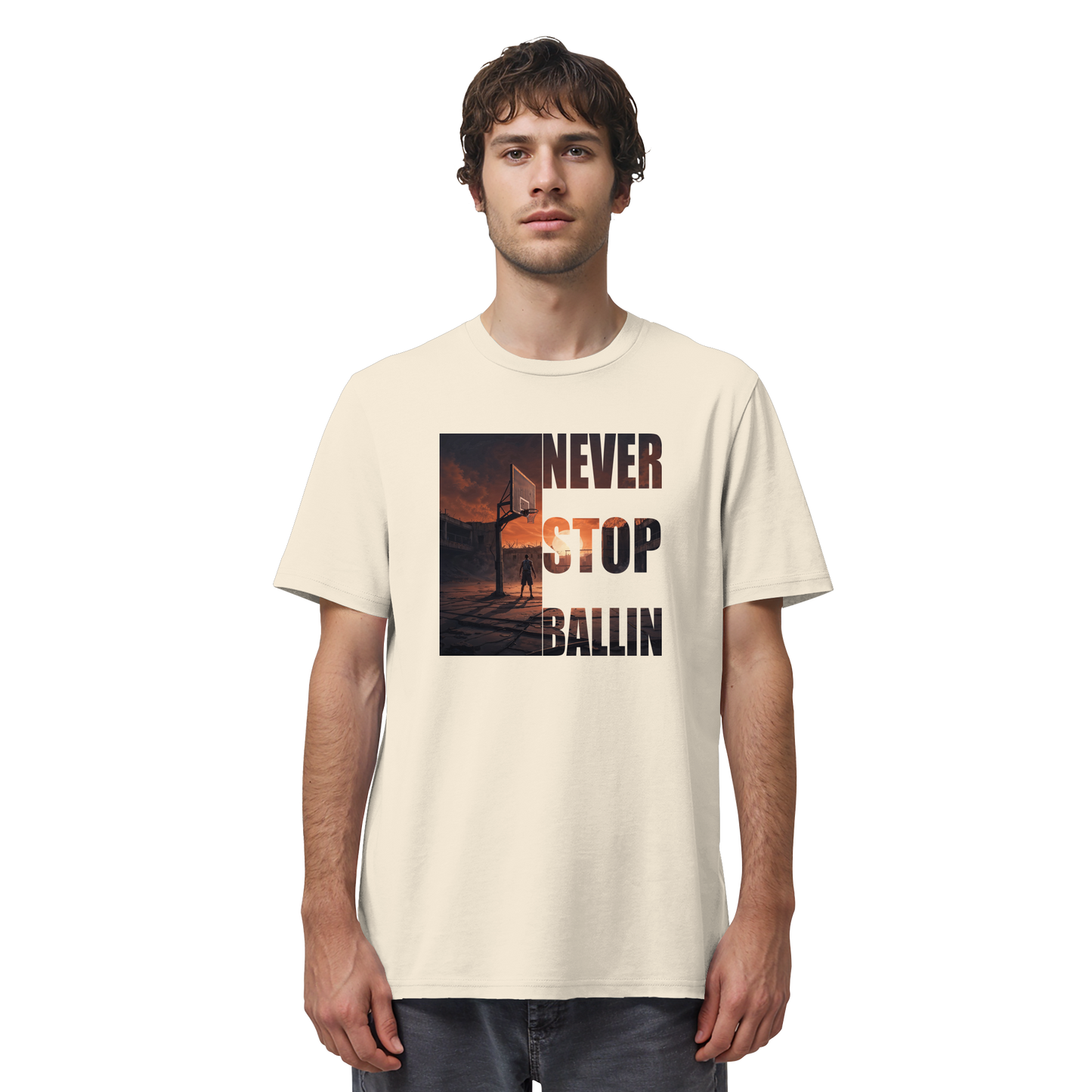 NEVER STOP BALLIN | Organic Shirt