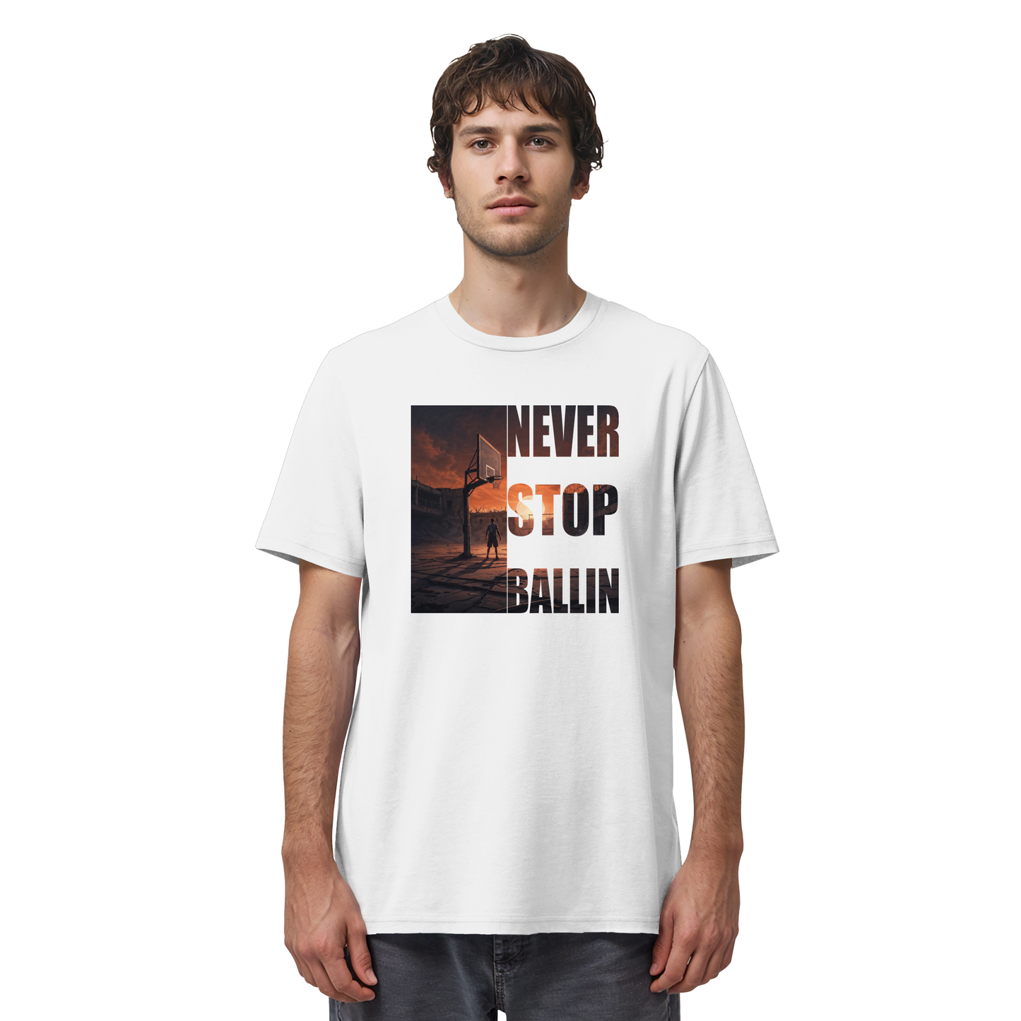 NEVER STOP BALLIN | Organic Shirt